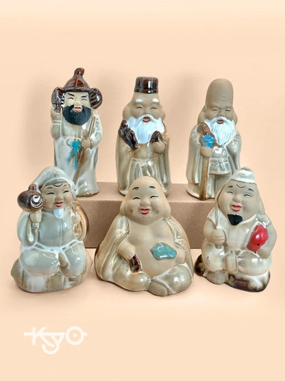 FT162 - Ceramic figurines Seven Lucky Gods