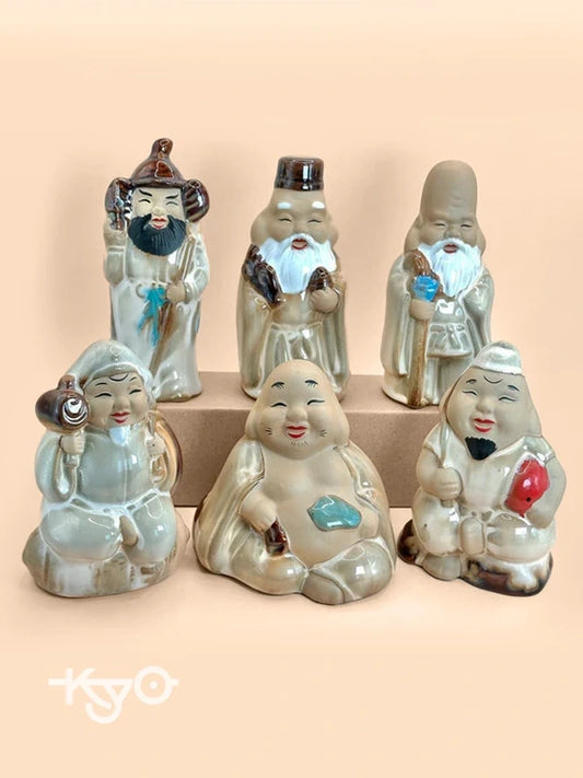 FT162 - Ceramic figurines Seven Lucky Gods