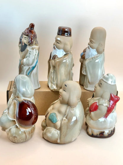 FT162 - Ceramic figurines Seven Lucky Gods