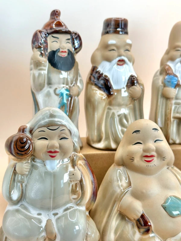 FT162 - Ceramic figurines Seven Lucky Gods