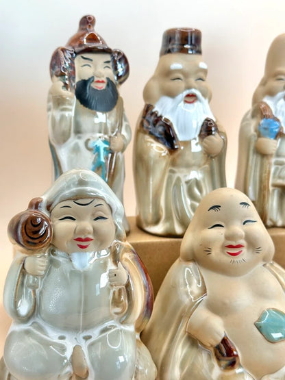 FT162 - Ceramic figurines Seven Lucky Gods
