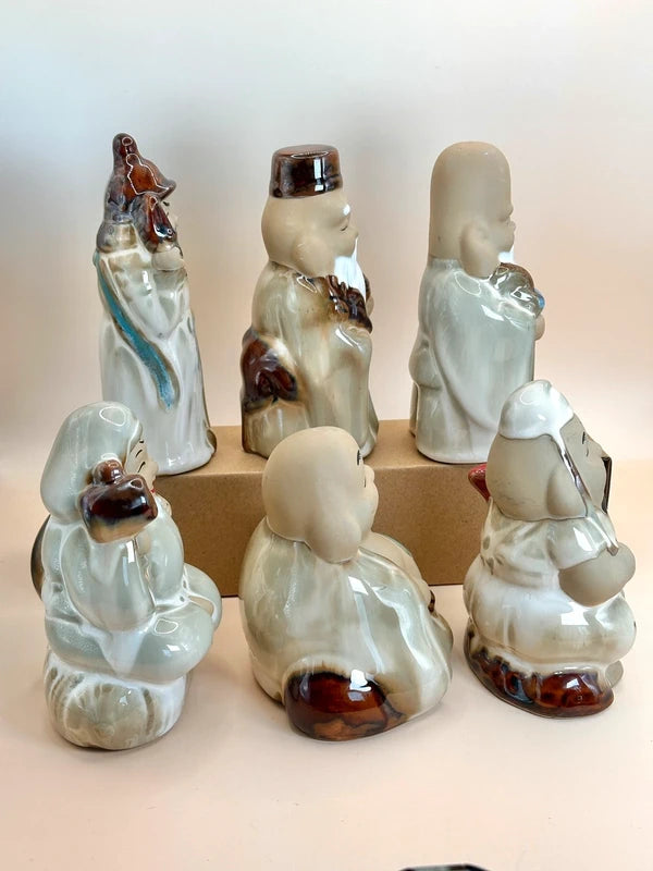FT162 - Ceramic figurines Seven Lucky Gods