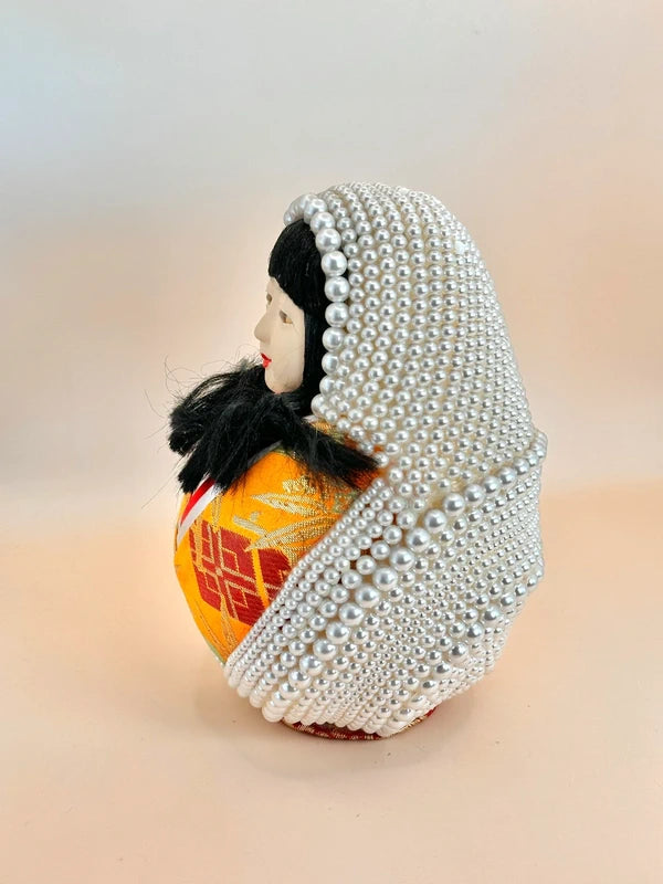 FT164 - RARE Vintage Hime Daruma Doll