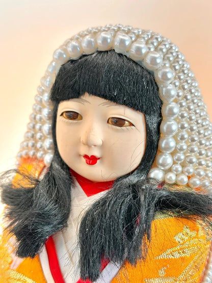 FT164 - RARE Vintage Hime Daruma Doll