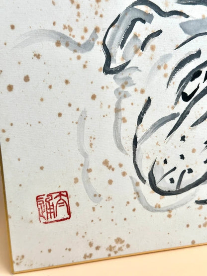 SHP129 - Original shikishi by Taitsū Kōno 河野太通