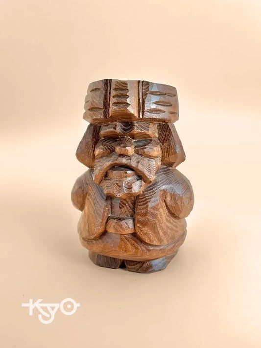 K15081 - Vintage Sosaku Ainu kokeshi ikkibori 一木彫