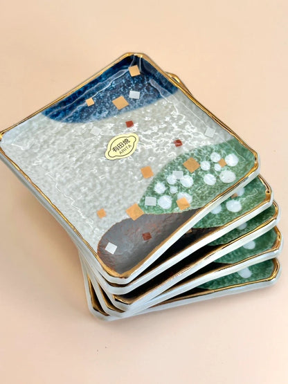 TB13 - Arita Ware Square Plates – Heian Collection 有田焼