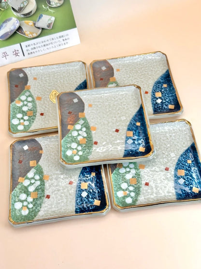 TB13 - Arita Ware Square Plates – Heian Collection 有田焼