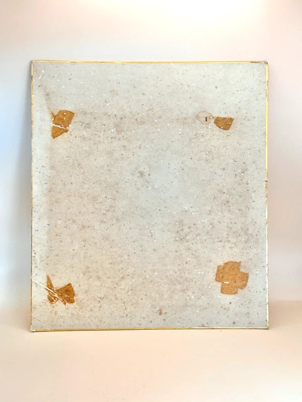 SHP136 - Vintage Japanese Chigiri-e Shikishi card