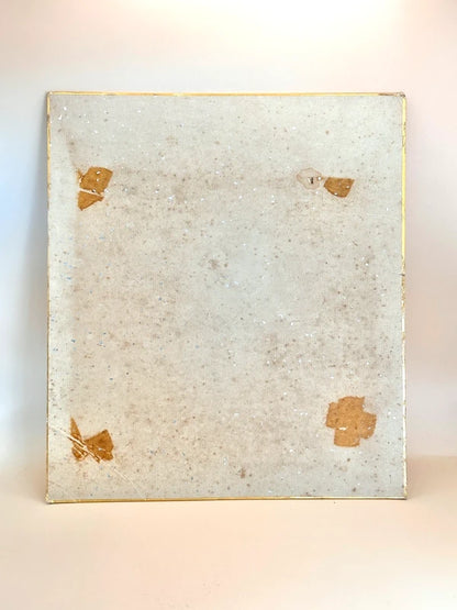 SHP136 - Vintage Japanese Chigiri-e Shikishi card