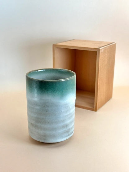 TB14 - Handcrafted Ueno-yaki Green Tea Cup