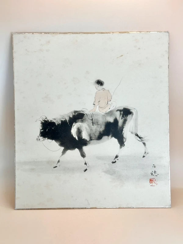 SHP137 - Shikishi Print of Hirafuku Hyakusui 平福百穂
