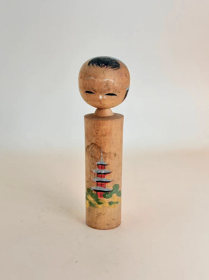 K10146 - Omiyage kokeshi from Kyoto Kiyomizu-dera 清水寺