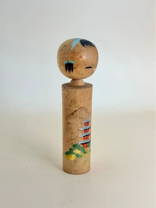 K10146 - Omiyage kokeshi from Kyoto Kiyomizu-dera 清水寺