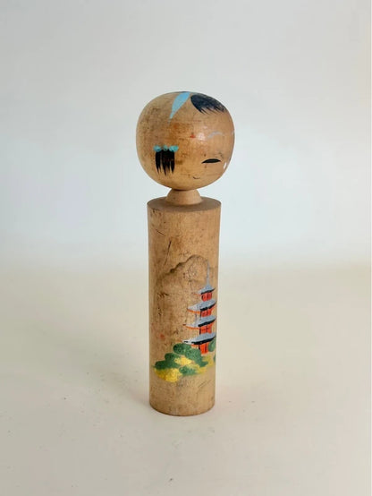 K10146 - Omiyage kokeshi from Kyoto Kiyomizu-dera 清水寺