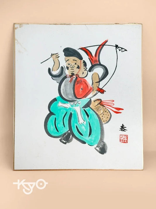 SHP140 - Shikishi artwork card  Ebisu 惠比壽