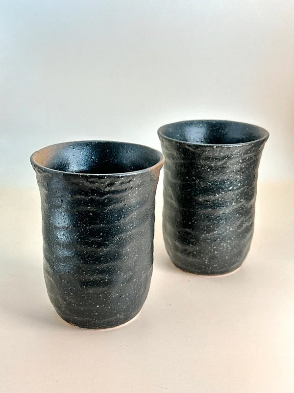 TB18 - Mino-yaki Japanese Tea Cups Seian Kiln 西庵窯