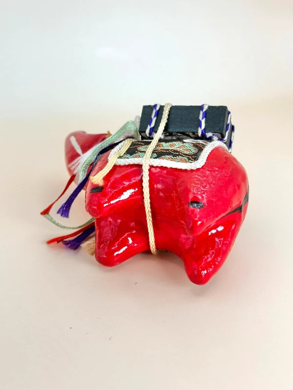 FT181 - Japanese vintage folk crafts Akabeko 赤べこ