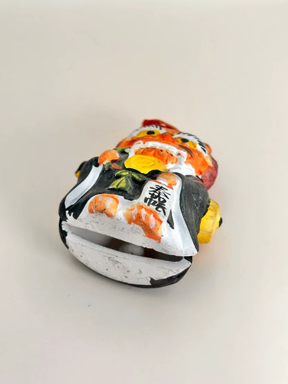 CB057 - RARE Ōtsu-e Dorei clay bell of Oni no Nenbutsu