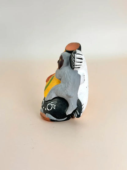 CB059 - RARE Ōtsu-e Dorei clay bell of Hyōtan Namazu