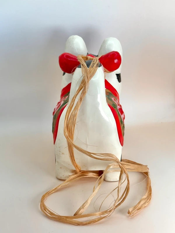 FT187 - LARGE Nagoya Inu Hariko folk craft 犬張子