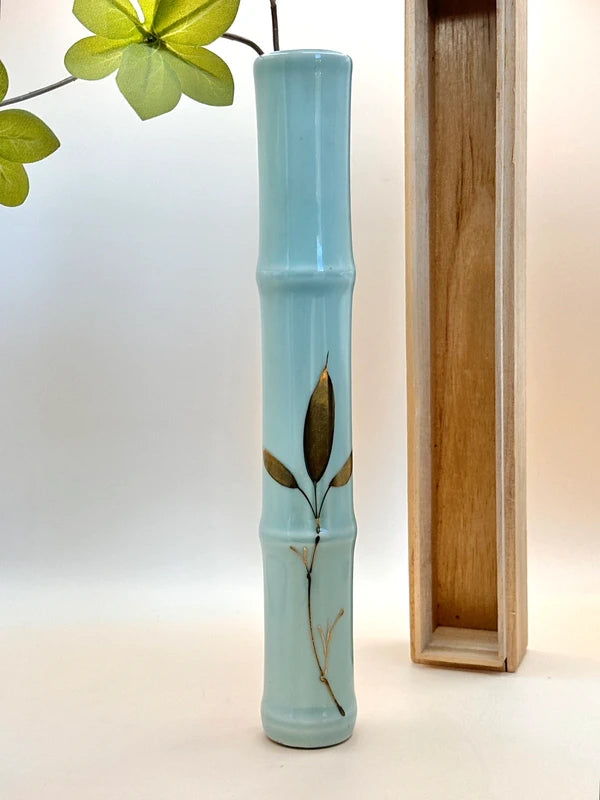 TB21 - Arita-yaki bamboo flower vase 有田燒