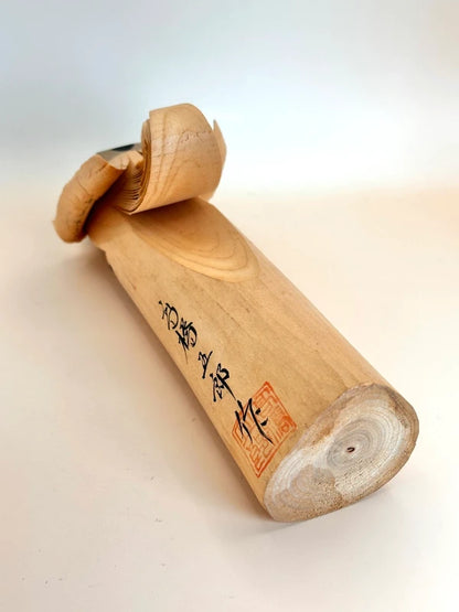 K25050 - Sasano Ittobori hawk wood carving