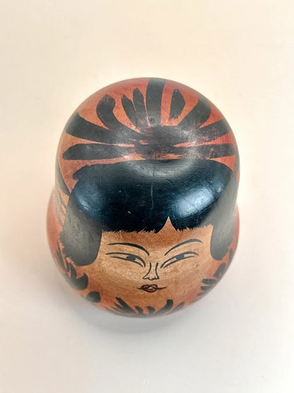K10128 - Traditional Hijiori Kokeshi by Juunosuke Sato 佐藤重之助