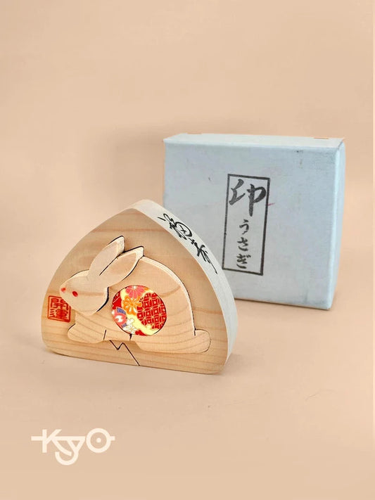 FT201 - Handcrafted Zodiac Rabbit Figurine 干支置物