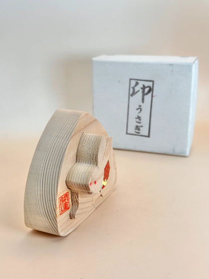 FT201 - Handcrafted Zodiac Rabbit Figurine 干支置物
