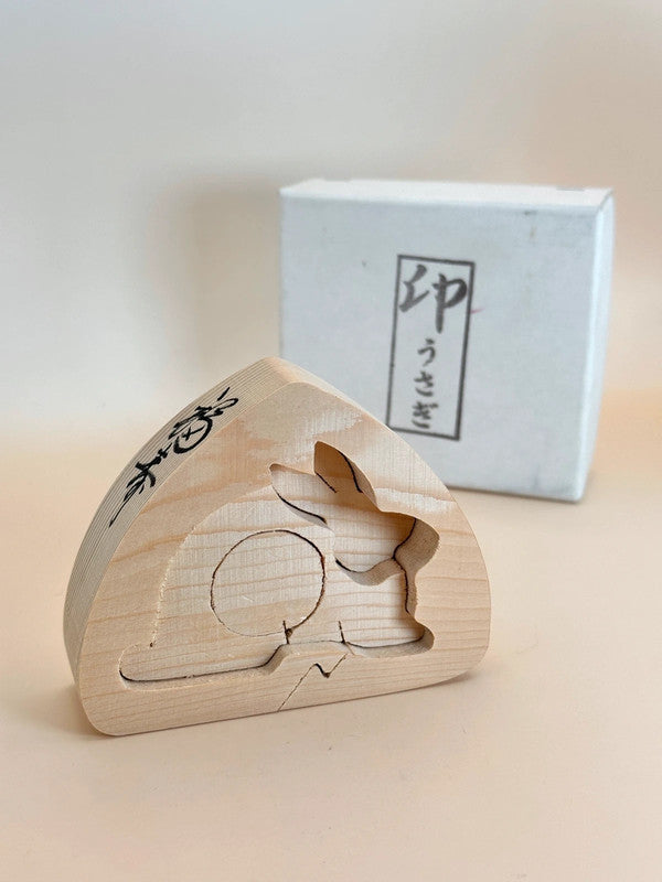 FT201 - Handcrafted Zodiac Rabbit Figurine 干支置物
