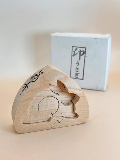 FT201 - Handcrafted Zodiac Rabbit Figurine 干支置物