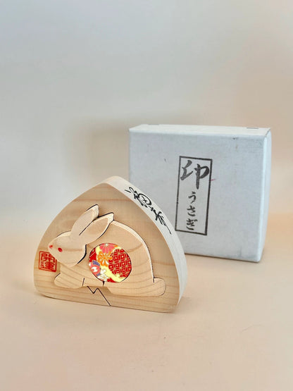 FT201 - Handcrafted Zodiac Rabbit Figurine 干支置物
