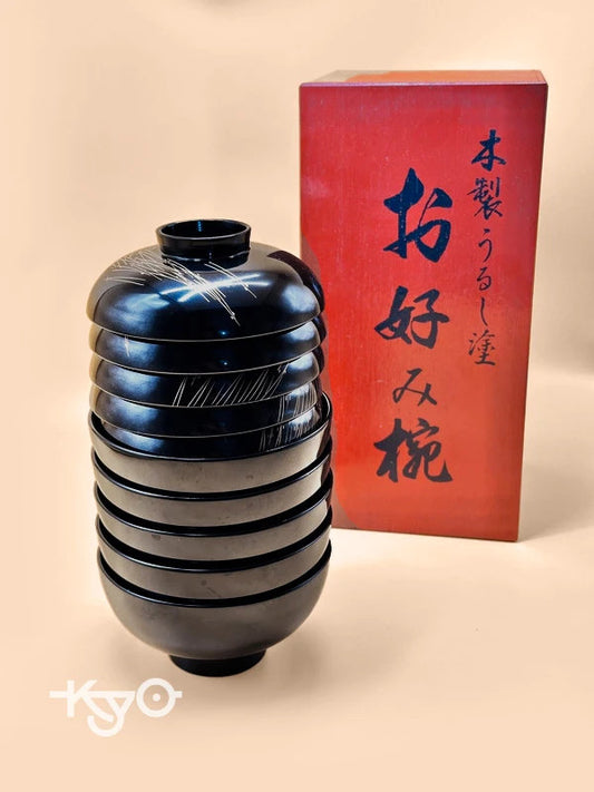 TB26 - Japanese Lacquerware Bowl Set