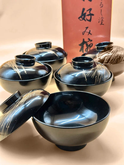 TB26 - Japanese Lacquerware Bowl Set
