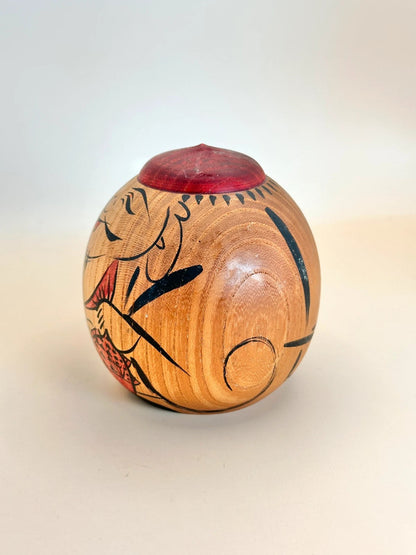 K10131 - Sōsaku Kokeshi Ebisu by Shinkichi Matsutani 松谷伸吉