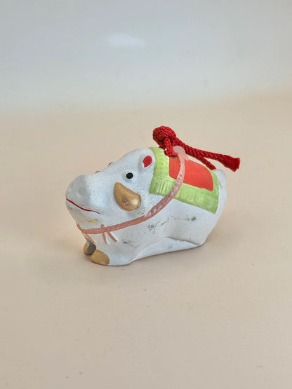CB071 - Boar Dorei Clay Bell from Yoshidaji 吉田寺