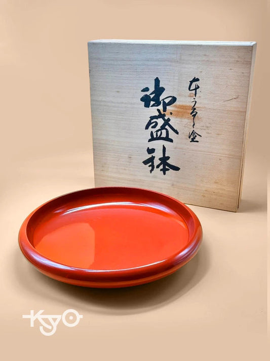 TB28 - Aizu-nuri lacquerware – Serving Bowl 会津塗御盛鉢