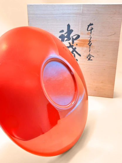 TB28 - Aizu-nuri lacquerware – Serving Bowl 会津塗御盛鉢