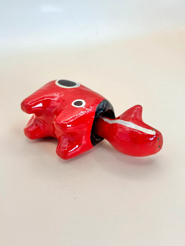 FT204 - HARIKO AKABEKO – Red Cow Paper Mache 赤べこ