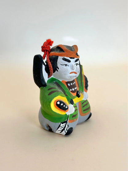 CB075 - RARE Ōtsu-e Dorei clay bell of Tametomo