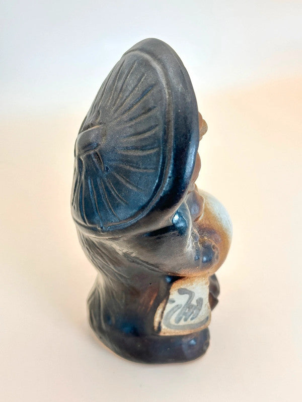 K15071 - Vintage Shigaraki-yaki tanuki 信楽焼狸像