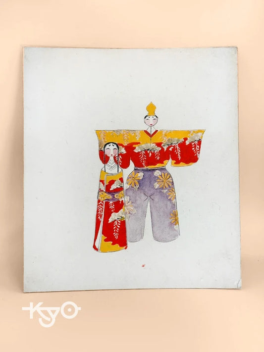 SHP158 - Hina Dolls Shikishi artwork card 雛人形