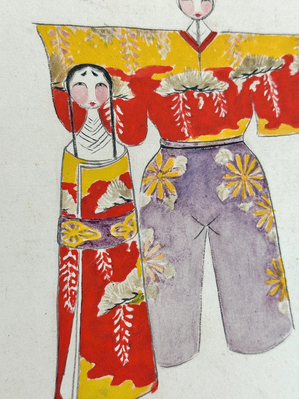 SHP158 - Hina Dolls Shikishi artwork card 雛人形