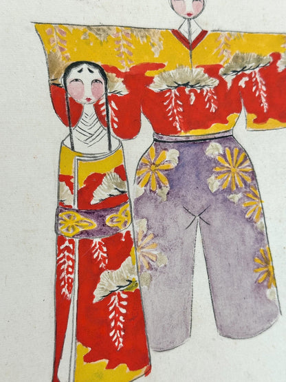 SHP158 - Hina Dolls Shikishi artwork card 雛人形