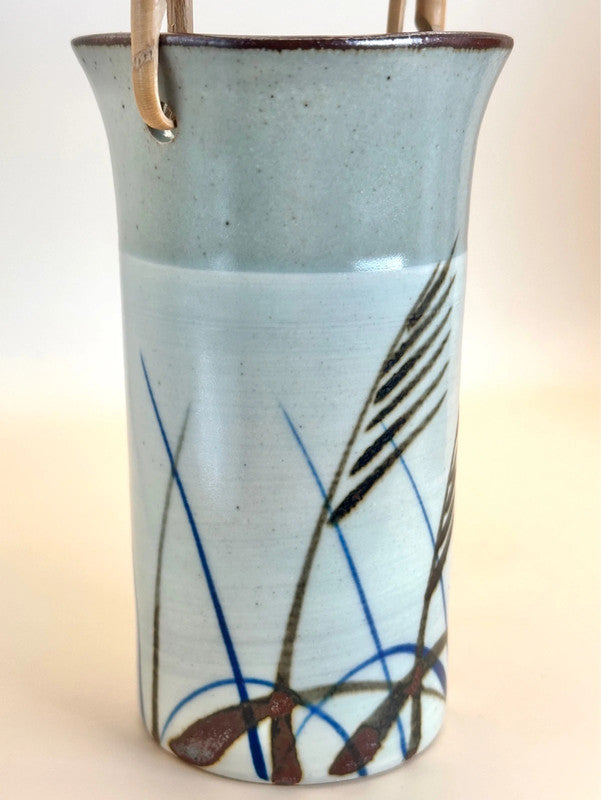 TB32 - Ceramic Vase bamboo handle by Tachikichi たち吉