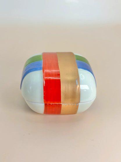 TB33 - Vintage Japanese Porcelain Incense Box