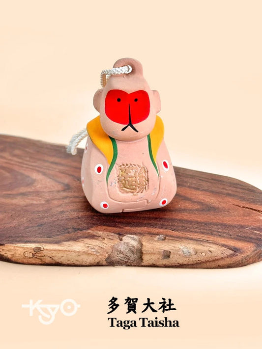 CB076 - Sacred Monkey Clay Bell Taga Taisha 多賀大社