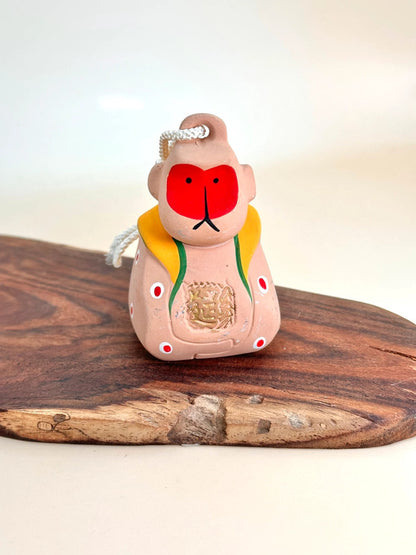 CB076 - Sacred Monkey Clay Bell Taga Taisha 多賀大社