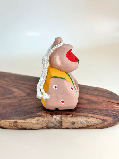 CB076 - Sacred Monkey Clay Bell Taga Taisha 多賀大社
